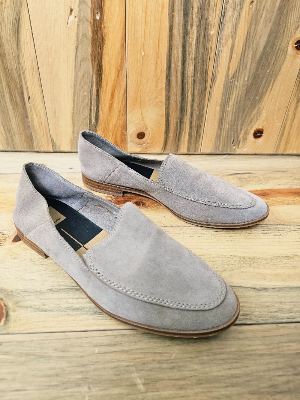 Dolce Vita Taupe Haylee Slip-On Loafers Size 9